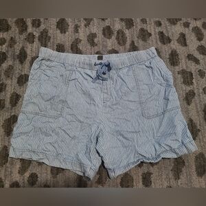 Khakis & Co. Blue Pinstripe Shorts sz 16
